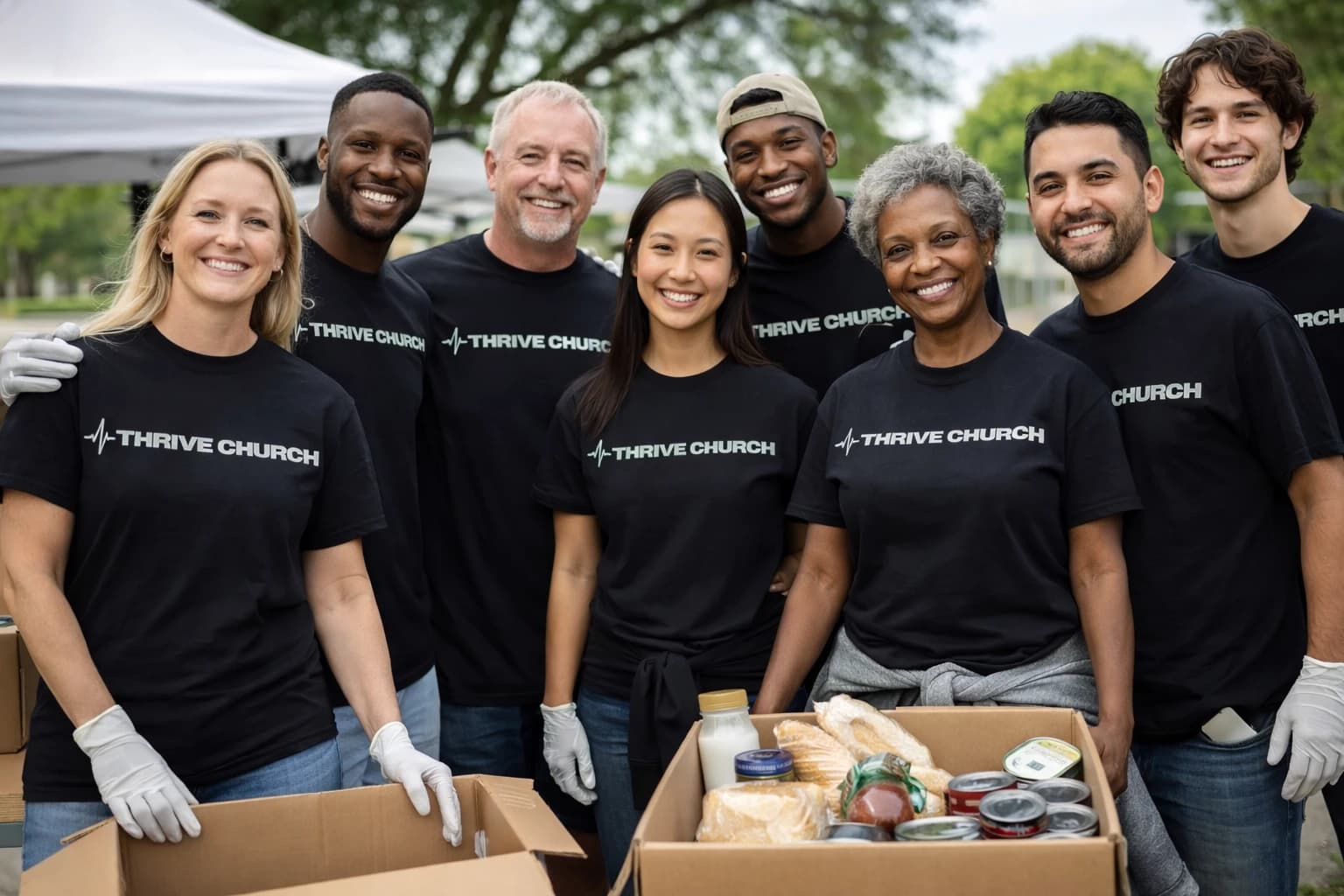 Thrive Church serving the community